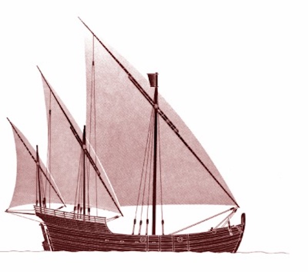 Lateen-rigged caravel of the early fifteenth century